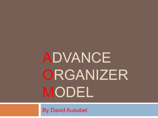 advanced organizer lesson plan